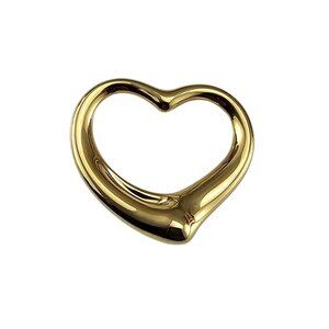 Tiffany & Co. Elsa Peretti 18K Yellow Gold Large Open Heart Pendant #23663